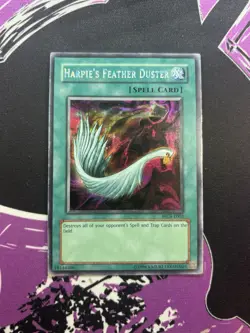 Yugioh Harpie's Feather Duster WC4-E003 Secret Rare Unlimited MP GBA Promo - Image 1