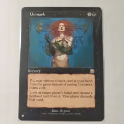 UNMASK Magic the Gathering MTG 1999 Sorcery Trading Card 168/350 TCG NM Card - Image 1