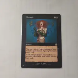 UNMASK Magic the Gathering MTG 1999 Sorcery Trading Card 168/350 TCG NM Card - Image 4