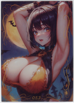 ?SPICY HALLOWEEN GIRL - Goddess Story ANIME WAIFU Card - PEACH BLOSSOM BEAM 053 - Image 1