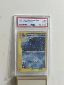 Pokemon Tentacruel Aquapolis E-Reader Card H26/H32 Holo Rare PSA 6 - Image 1