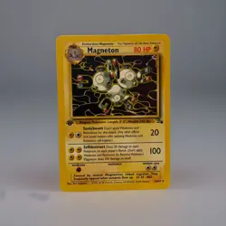 1st first Edition Holo Magneton #11/62 1999 Fossil Set Pokemon Card WOTC Vintage - Image 1