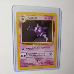4th Print Base Set Haunter 29/102 Uncommon Pokemon Card NM Near Mint - Image 1