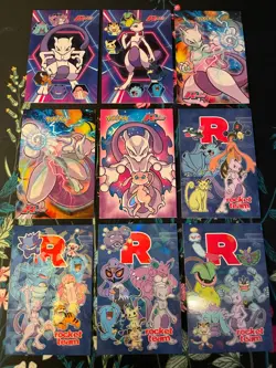 Pokemon Mewtwo Mew Cracked Ice Holo Team Rocket Card Database Set Peru - Image 1