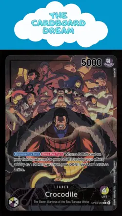 Crocodile (058) (Alternate Art) Kingdoms of Intrigue #OP04-058 One Piece Card - Image 1