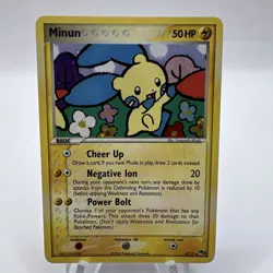 Minun 4/17 Holo Rare POP Series 3 Pokemon Card - Image 1