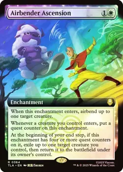 Airbender Ascension Foil Extended Art Avatar: The Last Airbender NM MTG - Image 1