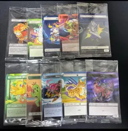 MTG Final Fantasy Plastic Tokens Complete Set of 10 JPN limited FF Family Mart - Image 1