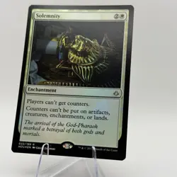 Magic MTG: Solemnity - Hour Of Devastation (HOU) #22- (Near Mint) Rare *FOIL* - Image 4
