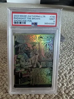 MTG Lord of the Rings Radagast the Brown Poster Foil PSA 9 - Image 1