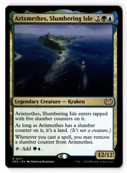 Arixmethes, Slumbering Isle 211 Commander: Duskmourn: House of Horror NM - Image 1