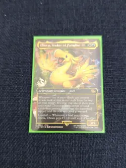 Choco, Seeker of Paradise Borderless Chocobo Track FOIL MTG Final Fantasy - Image 1