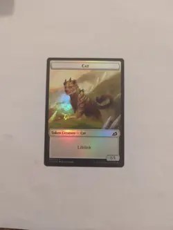 Cat (001) Human Soldier (003) *FOIL* Token Ikoria: Lair of Behemoths NM MTG - Image 1
