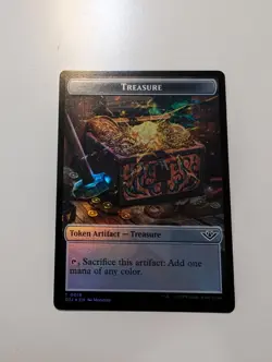MTG - Treasure/Elemental Token (Foil)-Outlaws of Thunder Junction NM/M Condition - Image 1