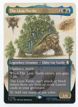 The Lion-Turtle (Borderless) #0328 MTG Avatar: The Last Airbender Magic - Image 1
