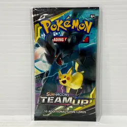 Sun & Moon Team Up Tag Team Pikachu Zekrom Sealed Pokemon Card Booster Pack - Image 1