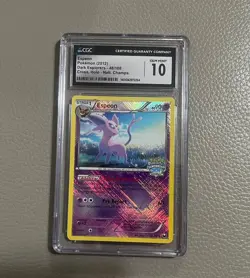ESPEON 2012 POKEMON DARK EXPLORERS NATIONAL CHAMPS HOLO 48/108 CGC 10🔥 - Image 1