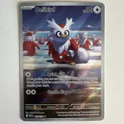 Pokemon TCG Delibird 152/132 Me01: Mega Evolution Holo - NM - Image 1
