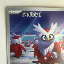 Pokemon TCG Delibird 152/132 Me01: Mega Evolution Holo - NM - Image 2