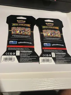 2 X Pokemon Mega Evolution Sleeved Booster Pack - Random Art US SELLER - Image 2
