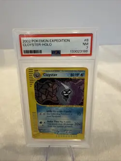 PSA 7 NEAR MINT Pokemon Cloyster Holo Rare 2002 Expedition #8/165 - Image 4