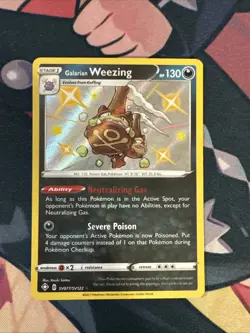Pokemon Shining Fates Shiny Vault GALARIAN WEEZING Baby Shiny #SV077/SV122 - Image 1