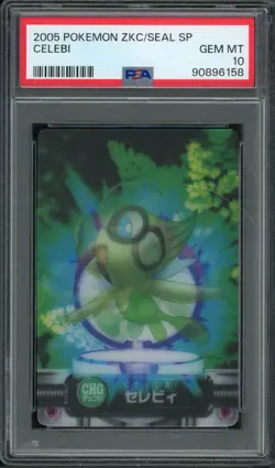 Pokemon PSA 10 Gem Mint 2004 Carddass Zukan Celebi Lenticular - Image 1