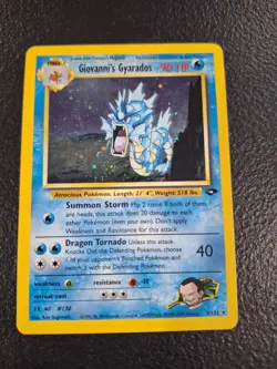 Pokemon Giovanni's Gyarados 5/132 Gym Challenge Holo - Image 1