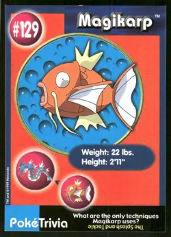 Pokemon Tcg Magikarp #129 Pokemon Burger King LP - Image 1