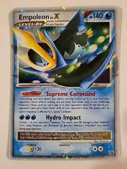 Empoleon LV.X DP11 Black Star Promo Holo Diamond And Pearl 2007 Pokemon TCG LP - Image 1