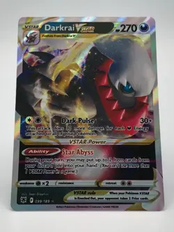 2022 Pokemon Darkrai VSTAR 099/189 Swsh10: Astral Radiance Holo - Image 2