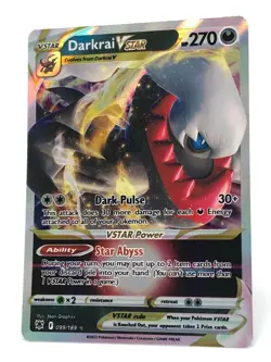 2022 Pokemon Darkrai VSTAR 099/189 Swsh10: Astral Radiance Holo - Image 4