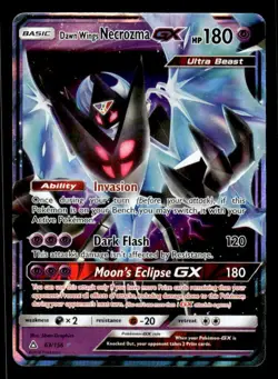 Pokemon Dawn Wings Necrozma GX SM - Ultra Prism Ultra Rare #63/156 ESE - Image 1