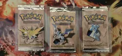 Pokemon Fossil 1st Edition Booster Packs UNWEIGH ART SET SAME DAY SHIP READ DESC - Image 1
