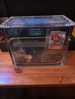 PC Phantasmal Flames Pokemon Center Elite Trainer Box ETB Sealed w/Acrylic case - Image 2