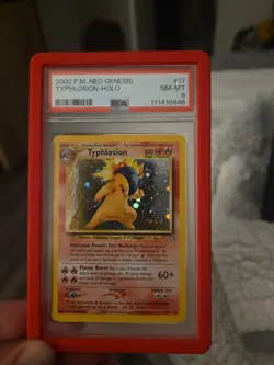 2000 POKEMON NEO GENESIS #17 TYPHLOSION-HOLO PSA 8 - Image 1