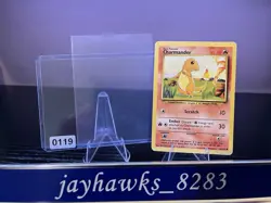 Pokemon 1999 Vintage Charmander 46/102 Base Set English LP Excellent Condition - Image 1