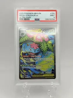Pokemon TCG Mega Venusaur EX 155/132 Mega Evolutions Full Art Ultra Rare PSA 10 - Image 1
