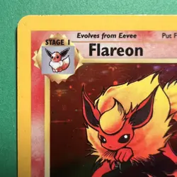 Pokemon TCG Flareon 3/64 Rare Holo Unlimited Jungle Set LP - Image 2