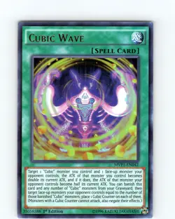 Yu-Gi-Oh TCG Cubic Wave MVP1-EN042 1st Edition Ultra Rare Card NM - Image 1