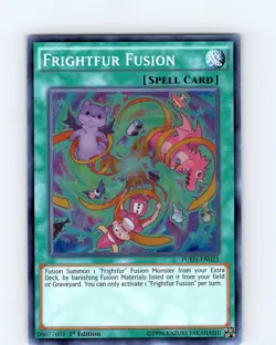 Yu-Gi-Oh TCG Frightfur Fusion FUEN-EN025 1st Edition Super Rare Card NM - Image 1