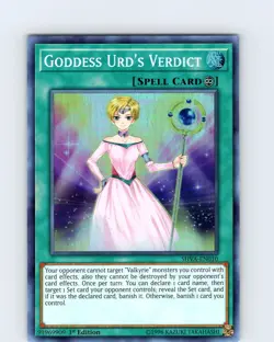 Yu-Gi-Oh TCG Goddess Urd's Verdict SHVA-EN010 1st Edition Super Rare NM - Image 1