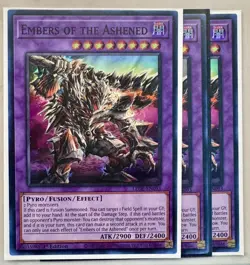 3x Embers of the Ashened 1st Edition Super Rare LEDE-EN093 Yu-Gi-Oh! - Image 1