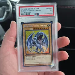 Yu-Gi-Oh Blue Eyes White Dragon 1st Edition Secret Rare BLMM-EN001. PSA 7 - Image 3