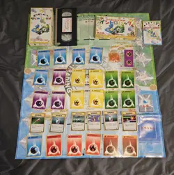 READ DESCRIPTION *NOT COMPLETE*--Pokemon Card Intro Video Starter Set VHS - Image 1