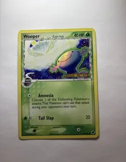 Pokemon TCG Wooper And Feebas Holographic Trading Cards - Image 1