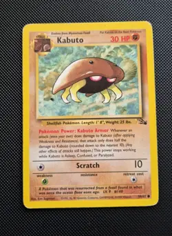 Pokemon TCG Kabuto/Fossil Set/Card 50/62 / LP - Image 1