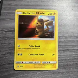 POKEMON HOLO card # sm190 DETECTIVE PIKACHU 2019 - Image 1