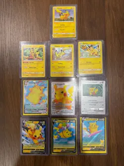 Pokemon Card Lot of 10 Pikachu Vmax Holo Surfing Special Delivery 2021 2022 - Image 1