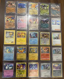 Lot Of 25 2021 2022 2023 Pokemon Holographic Holo Rare EX V English Card Bundle - Image 1